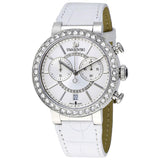 Swarovski Citra Sphere Chronograph White Dial White Leather Strap Watch for Women - 5027127 Buy Now By Swarovski