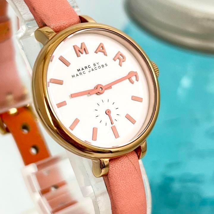 Marc Jacobs Sally White Dial Orange Leather Strap Watch for Women - MBM1355 Buy Now By Marc Jacobs