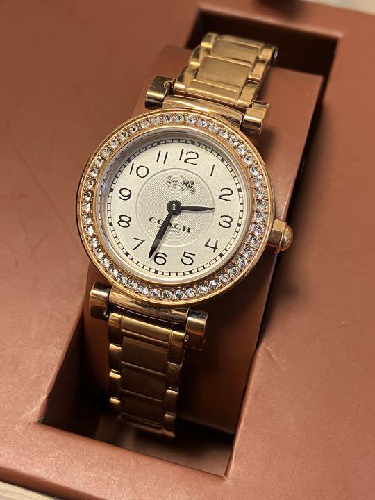 Coach Madison White Dial Gold Steel Strap Watch for Women - 14502403 Buy Now By Coach