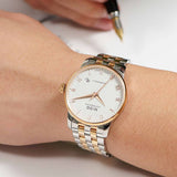 Mido Baroncelli III Automatic White Dial Two Tone Steel Strap Watch For Women - M7600.9.N6.1 Buy Now By Mido