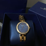 Swarovski Daytime Glittering Blue Dial Rose Gold Steel Strap Watch for Women - 5182277 Buy Now By Swarovski