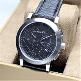Burberry The City Grey Dial Black Leather Strap Watch for Men - BU9362 Buy Now By Burberry