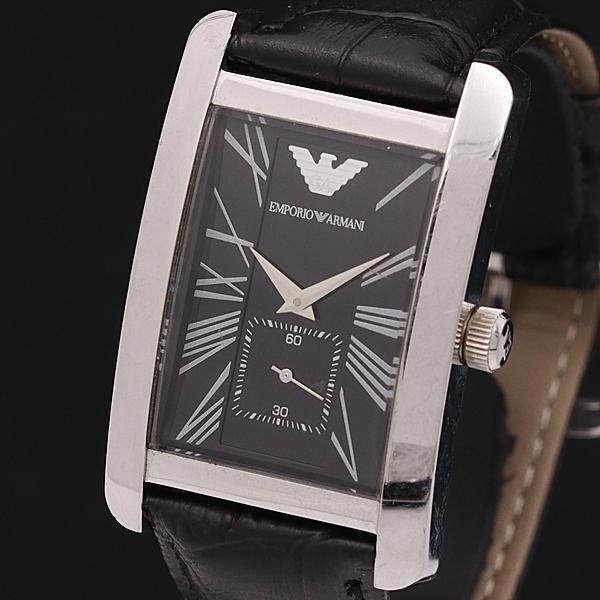 Emporio Armani Black Dial Black Leather Strap Watch For Men - AR0143 Buy Now By Emporio Armani