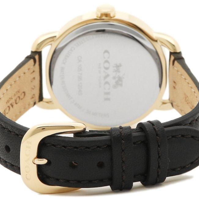 Coach Slim Easton White Dial Black Leather Strap Watch for Women - 14502683 Buy Now By Coach