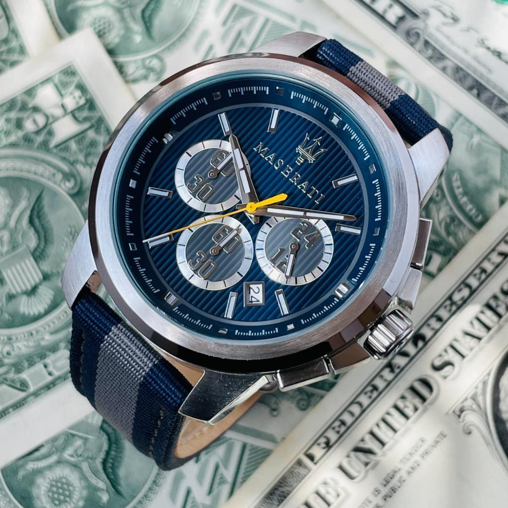 Maserati Royale 44mm Stainless Steel Fiber Strap Watch For Men - R8871637001 Buy Now By Maserati