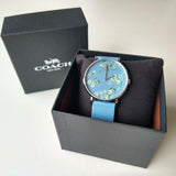 Coach Perry Floral Blue Dial Blue Leather Strap Watch for Women - 14503294 Buy Now By Coach