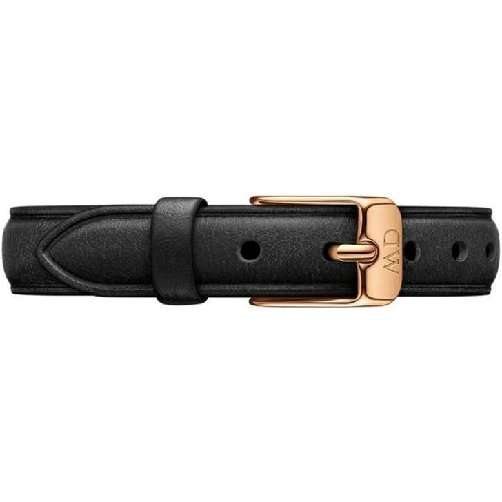 Daniel Wellington Quadro White Dial Black Leather Strap Watch For Women - DW00100434 Buy Now By Daniel Wellington