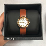 Marc Jacobs Amy White Dial Brown Leather Strap Watch for Women - MBM8574 Buy Now By Marc Jacobs