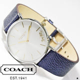 Coach Perry White Dial Blue Leather Strap Watch for Women - 14503156 Buy Now By Coach