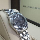 Burberry Herringbone Grey Dial Silver Steel Strap Watch for Women - BU1851 Buy Now By Burberry