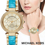 Michael Kors Parker Gold Dial Two Tone Steel Strap Watch for Women - MK6364 Buy Now By Michael Kors