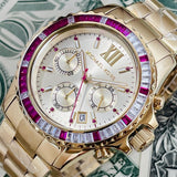 Michael Kors Everest Chronograph Gold Dial Gold Steel Strap Watch for Women - MK5871 Buy Now By Michael Kors