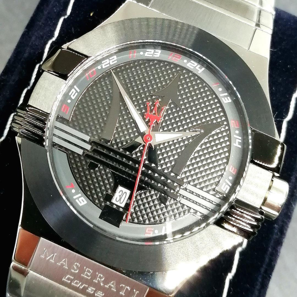 Maserati Potenza Black Dial Silver Steel Strap Watch For Men - R8853108001 Buy Now By Maserati