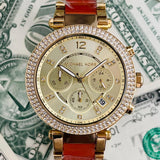 Michael Kors Parker Gold Dial Two Tone Steel Strap Watch for Women - MK6363 Buy Now By Michael Kors