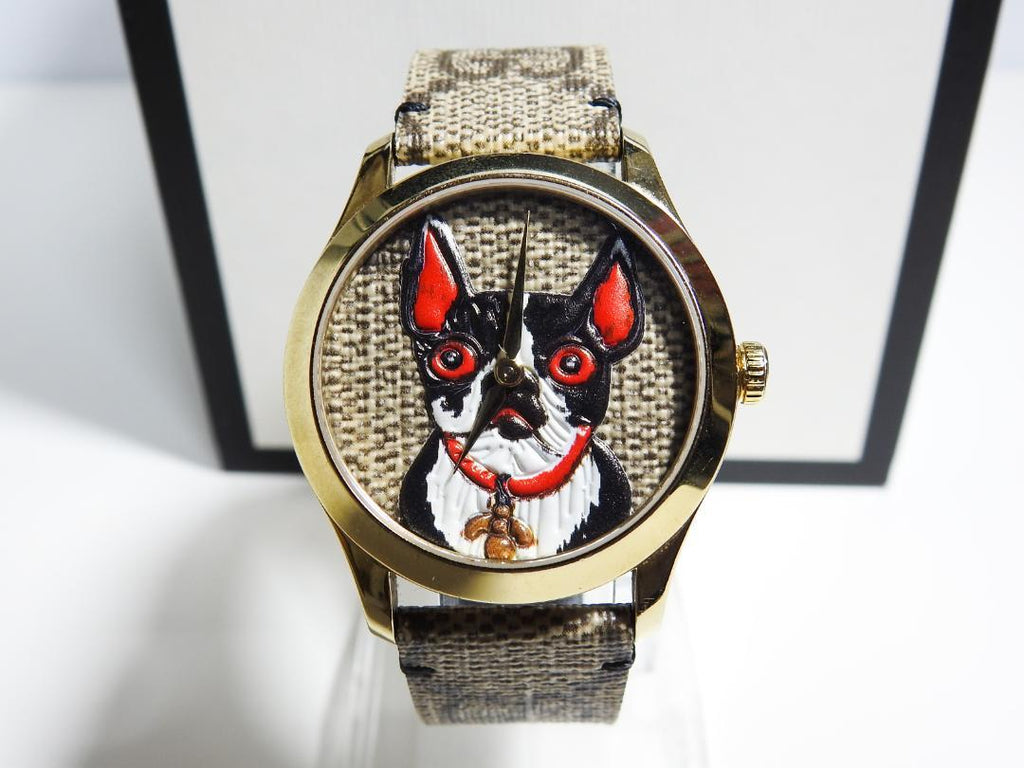 Gucci G-Timeless Brown Dial Brown Leather Strap Unisex Watch - YA1264057 Buy Now By Gucci