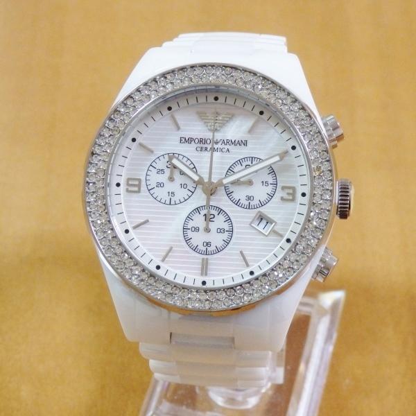 Emporio Armani Ceramica Chronograph White Dial White Ceramic Strap Watch For Women - AR1456 Buy Now By Emporio Armani