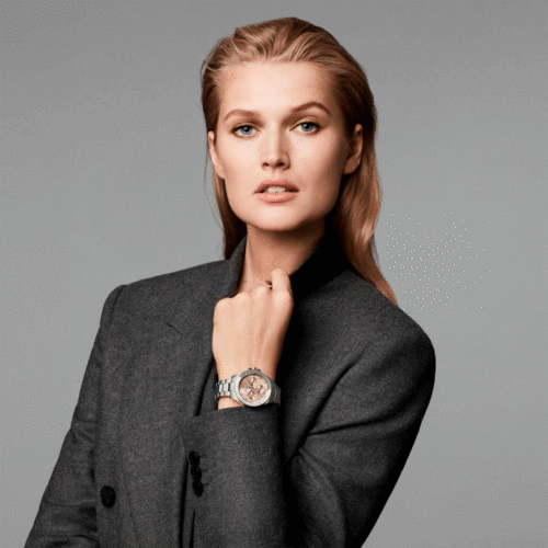 Hugo Boss Premiere Rose Gold Dial Silver Steel Strap Watch for Women - 1502444 Buy Now By Hugo Boss