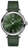 IWC Portofino Automatic Automatic Green Dial Green Leather Strap Watch for Women - IW357412 Buy Now By IWC