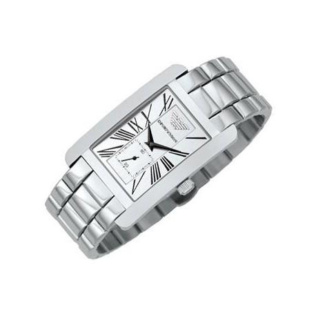 Emporio Armani Classic White Dial Silver Steel Strap Watch For Men - AR0145 Buy Now By Emporio Armani