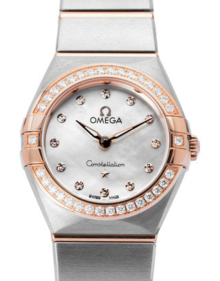 Omega Constellation Quartz Diamonds Mother of Pearl Dial Two Tone Steel Strap Watch for Women - 131.25.25.60.55.001 Buy Now By Omega
