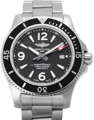 Breitling Superocean Automatic 44mm Black Dial Silver Steel Strap Watch for Men - A17367D71B1A1 Buy Now By Breitling