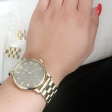 Marc Jacobs Baker Brown Dial Gold Steel Strap Watch for Women - MBM8631 Buy Now By Marc Jacobs