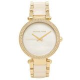 Michael Kors Parker Mother of Pearl Dial Two Tone Steel Strap Watch for Women - MK6400 Buy Now By Michael Kors
