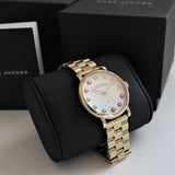 Marc Jacobs Baker White Dial Gold Steel Strap Watch for Women - MBM3440 Buy Now By Marc Jacobs