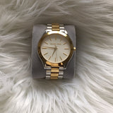 Michael Kors Runway Slim Silver Dial Two Tone Stainless Steel Strap Watch for Women - MK3198 Buy Now By Michael Kors