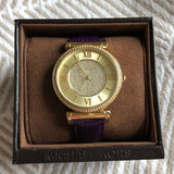 Michael Kors Catlin Champagne Dial Brown Leather Strap Watch for Women - MK2375 Buy Now By Michael Kors