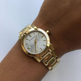 Burberry Heritage White Dial Gold Steel Strap Watch for Women - BU9203 Buy Now By Burberry