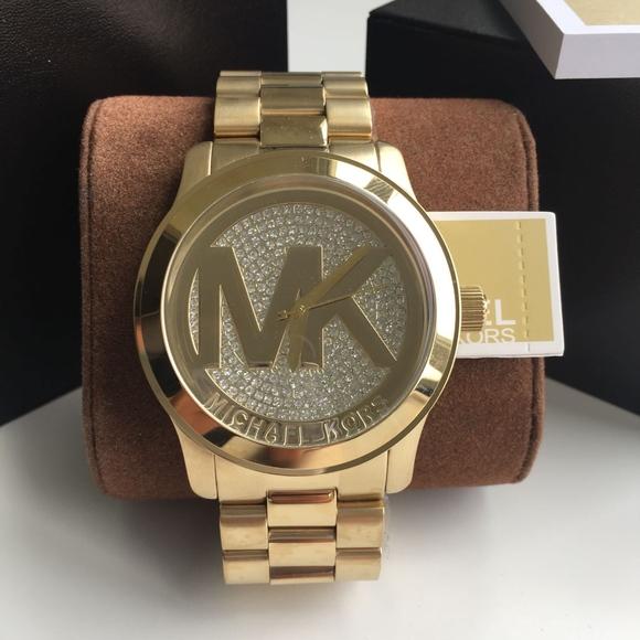 Michael Kors Runway Gold Dial Gold Steel Strap Watch for Women - MK5706 Buy Now By Michael Kors