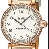 Coach Madison White Dial White Leather Strap Watch for Women - 14502401 Buy Now By Coach