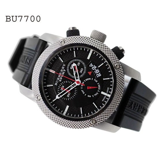 Burberry Endurance Sport Chronograph Black Dial Black Rubber Strap Watch for Men - BU7700 Buy Now By Burberry