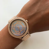 Michael Kors Kerry Purple Dial Rose Gold Stainless Steel Strap Watch for Women - MK3482 Buy Now By Michael Kors