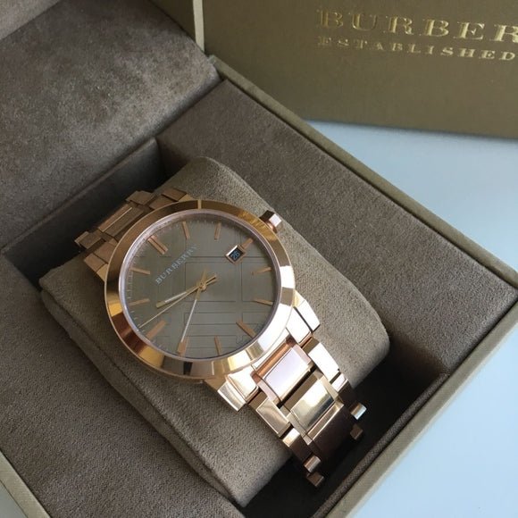 Burberry The City Light Brown Dial Rose Gold Steel Strap Watch for Women - BU9005 Buy Now By Burberry