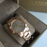 Burberry The City Light Brown Dial Rose Gold Steel Strap Watch for Women - BU9005 Buy Now By Burberry