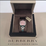 Burberry The City Pink Dial Silver Steel Strap Watch for Women - BU9124 Buy Now By Burberry
