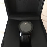 Movado Bold Black Dial Black Leather Strap Watch for Women - 3600483 Buy Now By Movado