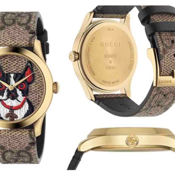 Gucci G Timeless Brown Dial Brown Leather Strap Watch For Women - YA1264056 Buy Now By Gucci
