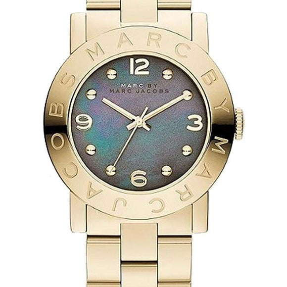 Marc Jacobs Amy Green Dial Gold Steel Strap Watch for Women - MBM8619 Buy Now By Marc Jacobs