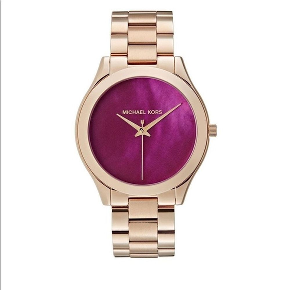 Michael Kors Runway Pink Dial Rose Gold Steel Strap Watch for Women - MK3550 Buy Now By Michael Kors