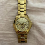 Guess BFF Multifunction Gold Dial Gold Steel Strap Watch for Men - W0231L2 Buy Now By Guess