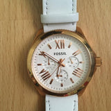 Fossil Cecile White Dial White Leather Strap Watch for Women - AM4486 Buy Now By Fossil