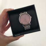 Marc Jacobs Baker Pink Dial Silver Steel Strap Watch for Women - MBM3283 Buy Now By Marc Jacobs