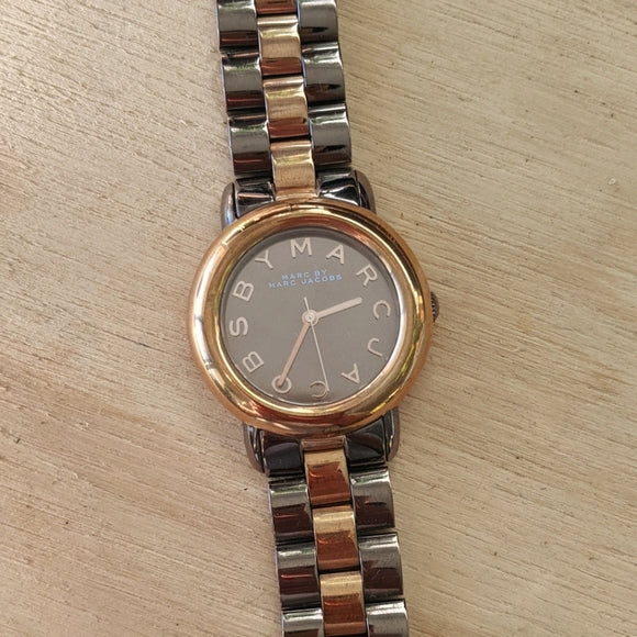 Marc Jacobs Marci Brown Dial Two Tone Steel Strap Watch for Women - MBM3171 Buy Now By Marc Jacobs
