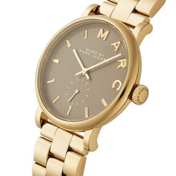 Marc Jacobs Baker Brown Dial Gold Steel Strap Watch for Women - MBM8631 Buy Now By Marc Jacobs