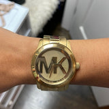 Michael Kors Runway Gold Dial Gold Steel Strap Watch for Women - MK5473 Buy Now By Michael Kors