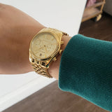 Michael Kors Lexington Chronograph Gold Dial Gold Steel Strap Watch for Women - MK5556 Buy Now By Michael Kors