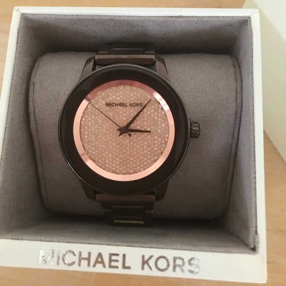 Michael Kors Kinley Brown Dial Brown Steel Strap Watch for Women - MK6245 Buy Now By Michael Kors